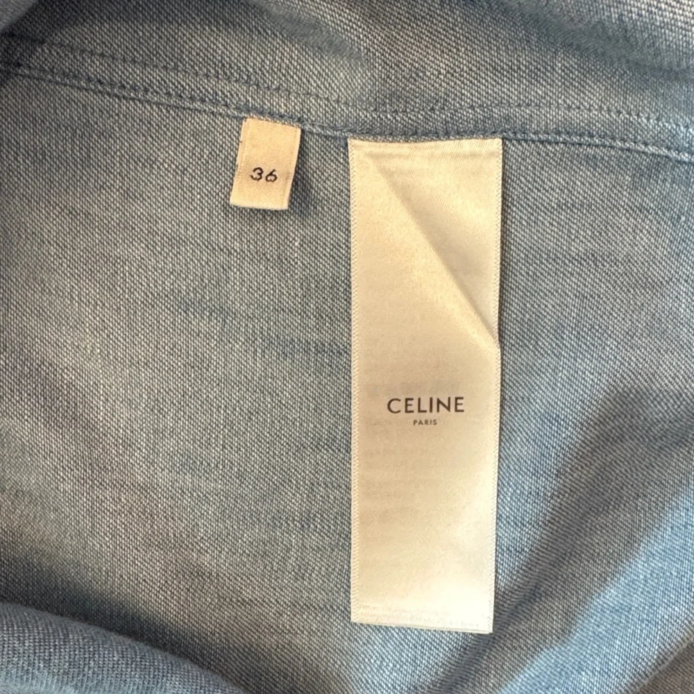 Celine Light Blue Denim Shirt - Picture 4 of 5
